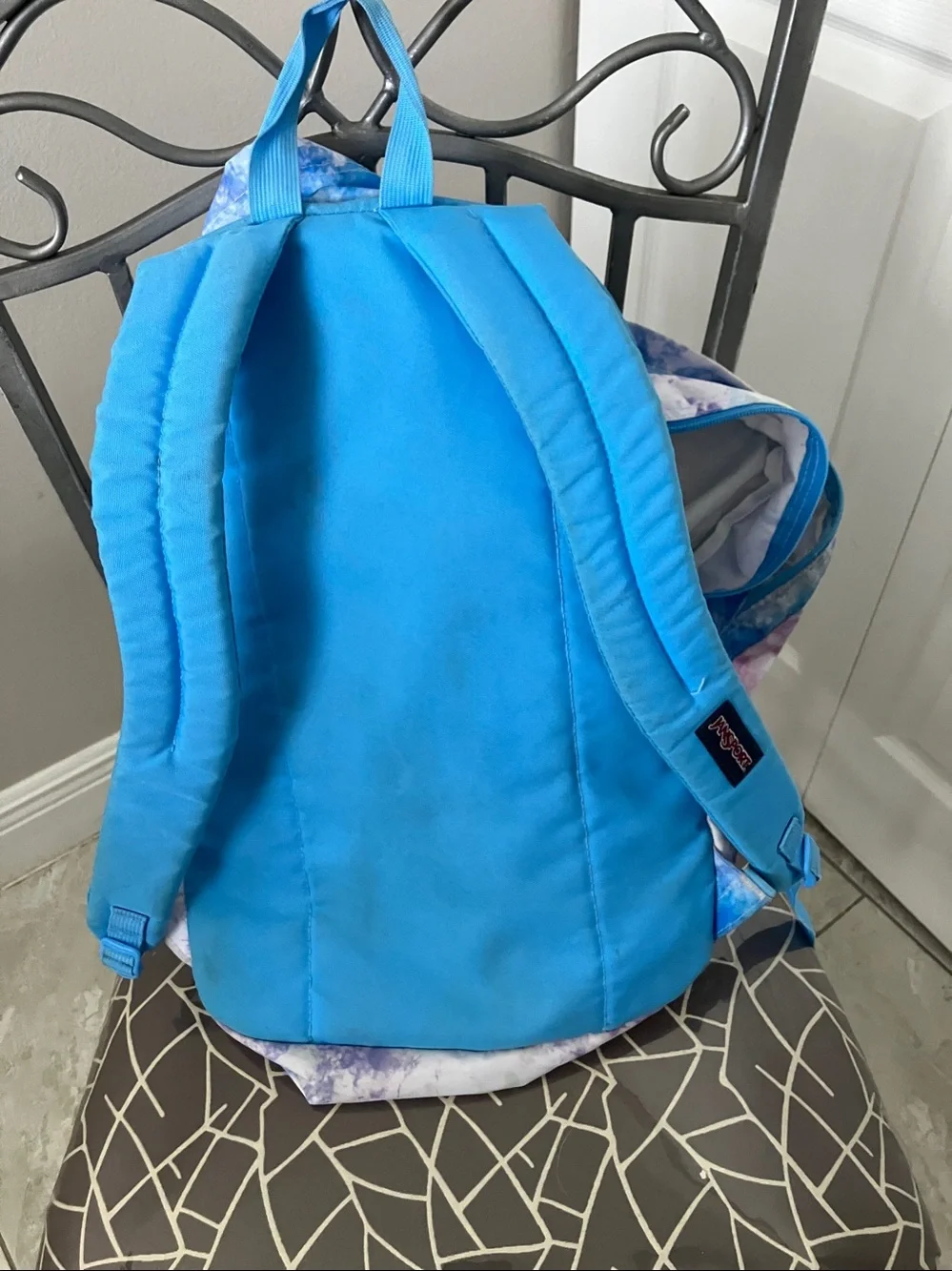 JanSport Big Student backpack in the Mystical Swirl tie-dye pattern